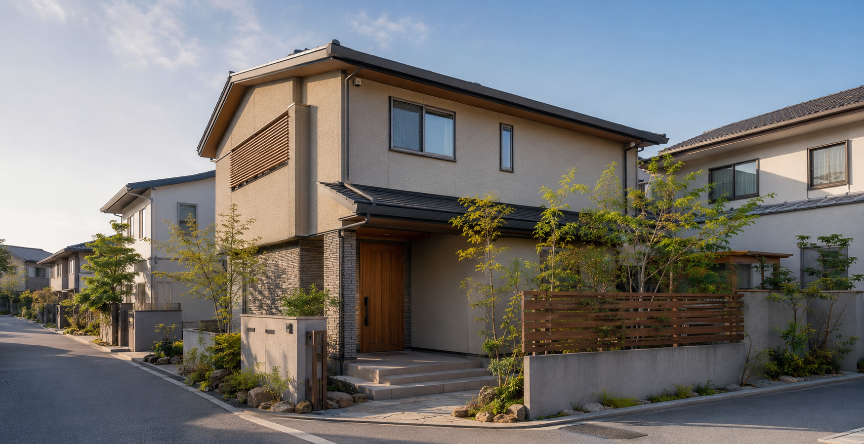 大阪市の落ち着いた住宅街にある売却相談対象の戸建て住宅