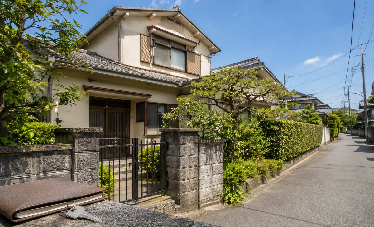 大阪市の住宅街にある相続不動産の戸建て住宅