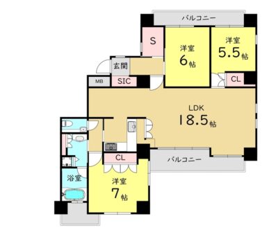 帝塚山イクス 間取り図.jpg：間取り図
